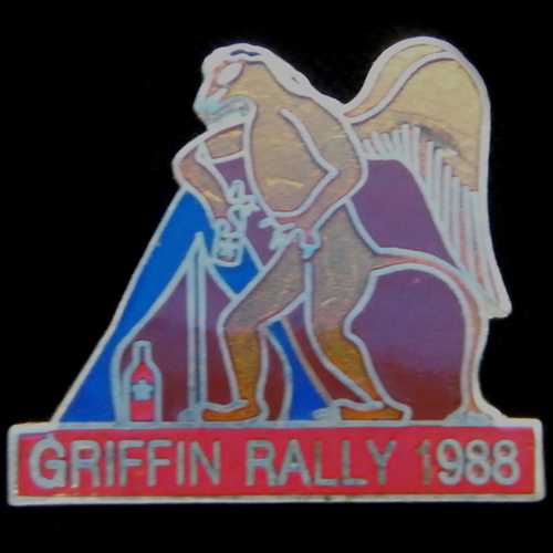 Griffin Rally pin badge