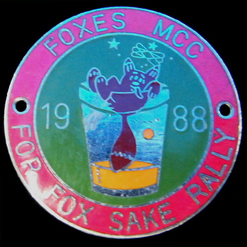 For Fox Sake Rally pin badge