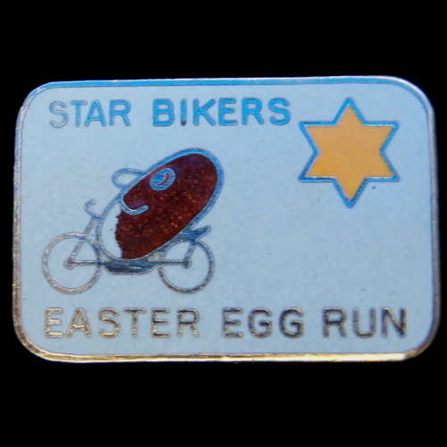 Easter Egg Run pin badge