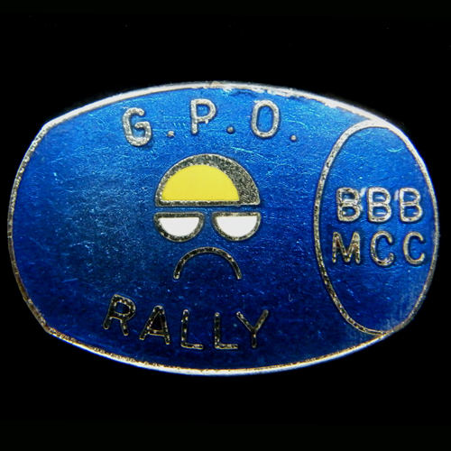G.P.O. Rally Lapel badge
