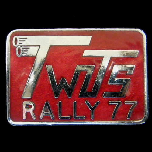 Twits Rally pin badge