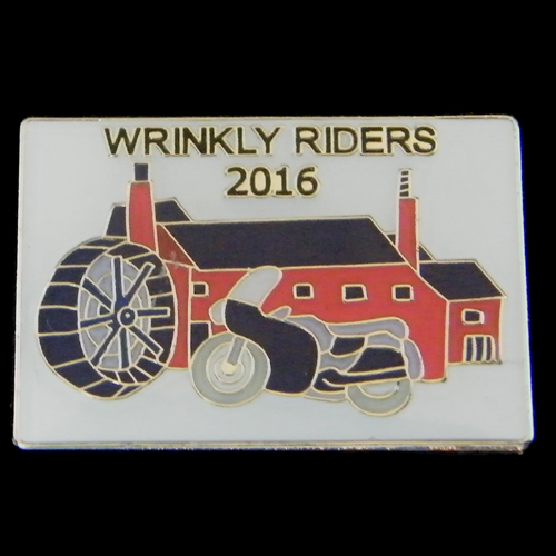 Wrinkley Riders pin badge