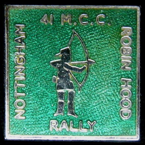 Robin Hood Rally pin badge