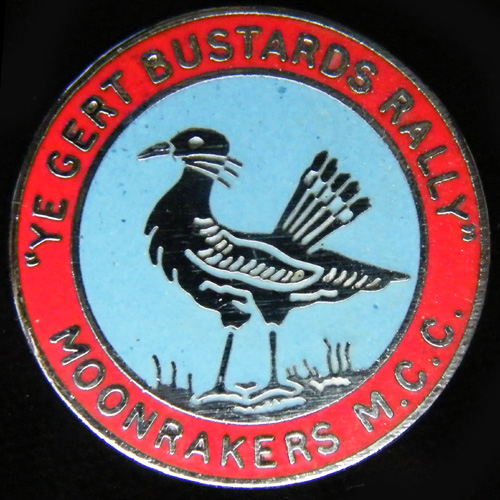 Ye Gert Bustards Rally pin Badge