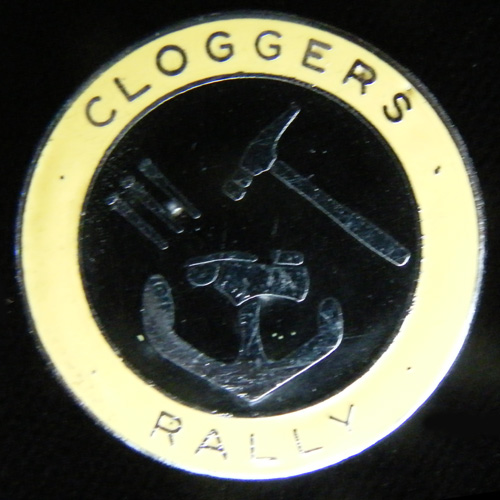 Cloggers Rally pin badge