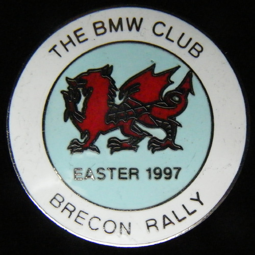 Brecon Rally pin badge