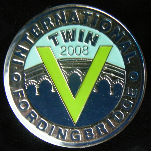 International V Twin Rally pin badge