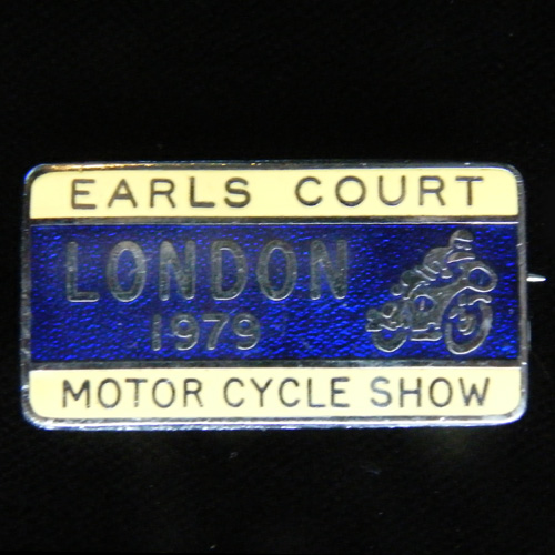 Earls Court Motor Cycle Show Lapel badge