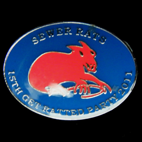 Get Ratted Party pin badge