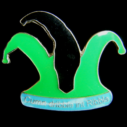 Cumn Dribble int Ribble lapel badge
