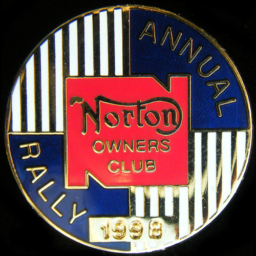 Norton Owners Club  Rally pin badge