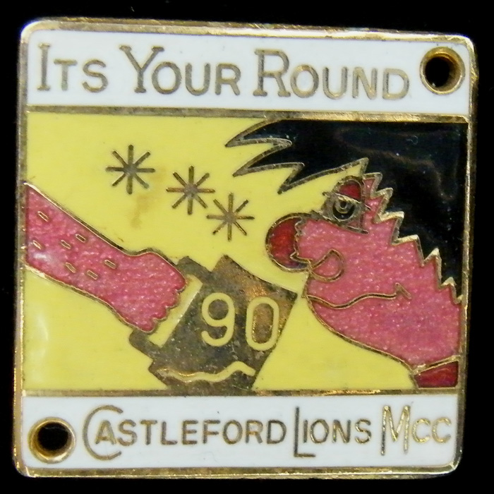 Its Your Round Rally pin badge
