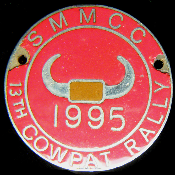 Cowpat Rally pin badge