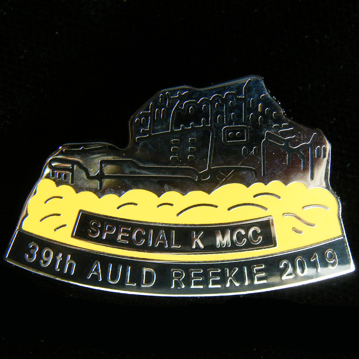 Auld Reekie Rally pin badge