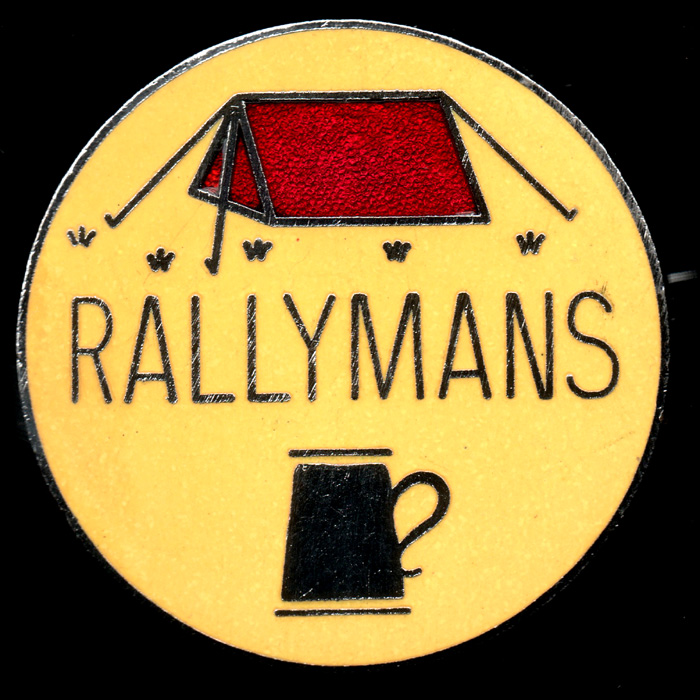 Rallymans Rally pin badge