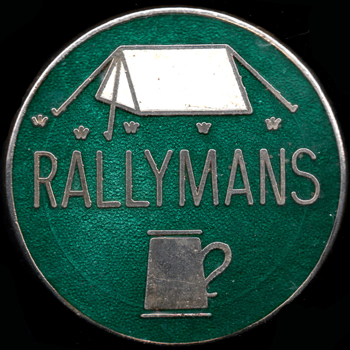Rallymans Rally pin badge