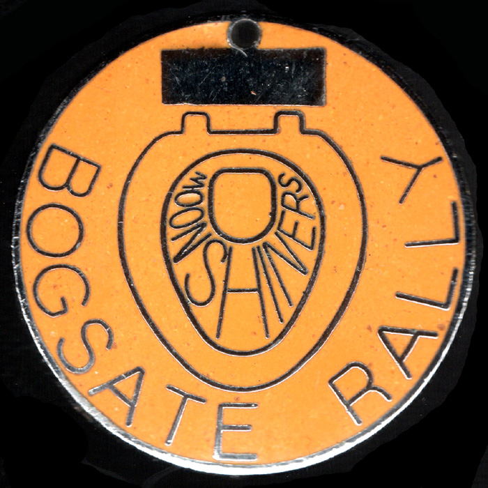 Bogsate Rally pin badge