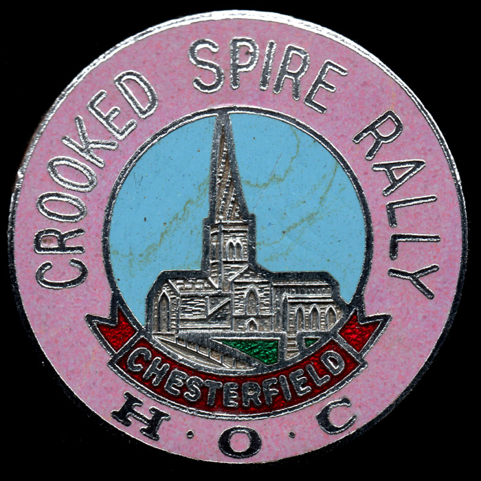 Crooked Spire Rally pin badge