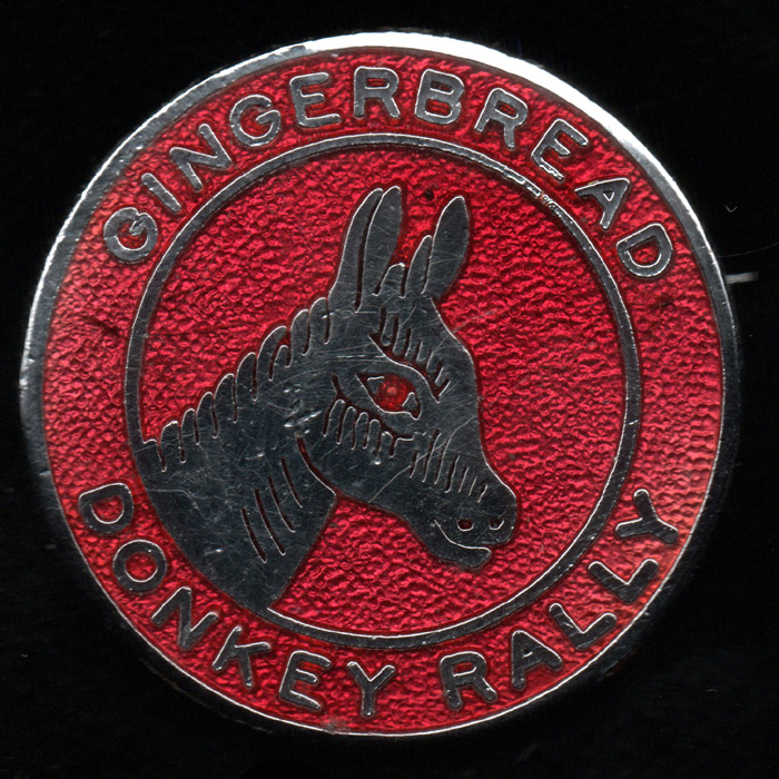 Donkey Rally pin badge 