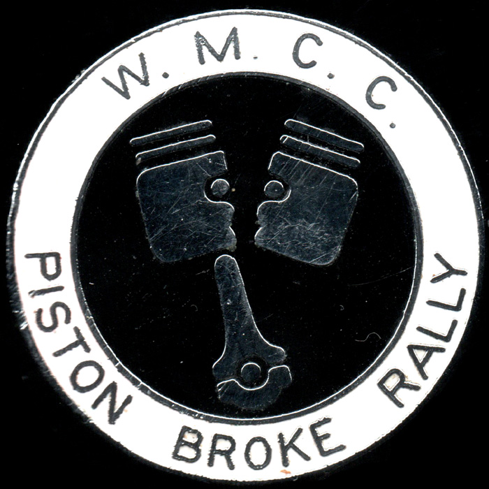Piston Broke Rally pin badge