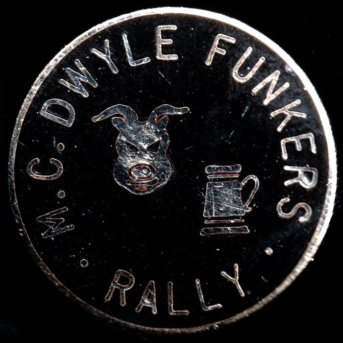 Dwyle Funkers Rally pin badge