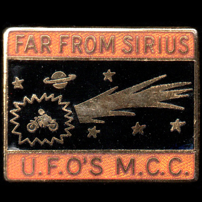 Far from Sirius Rally pin badge