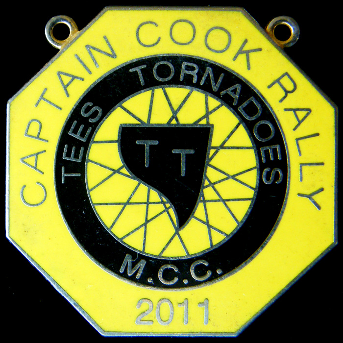 Captain Cook Rally pin badge