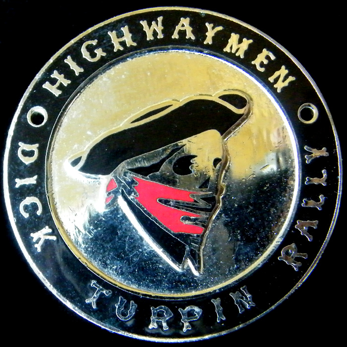 Dick Turpin Rally pin badge