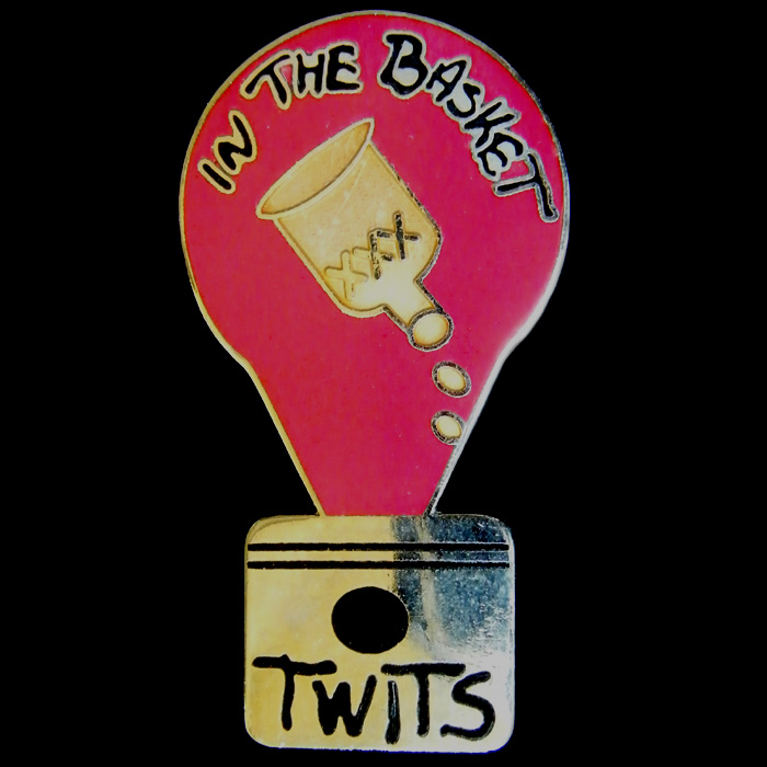 In the Basket Rally pin badge