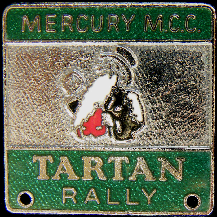 Tartan Rally pin badge