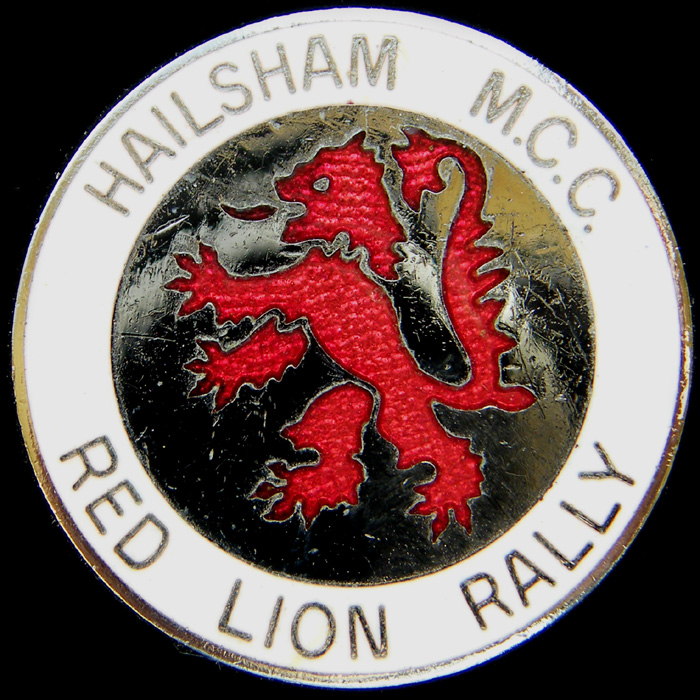 Red Lion Rally pin badge