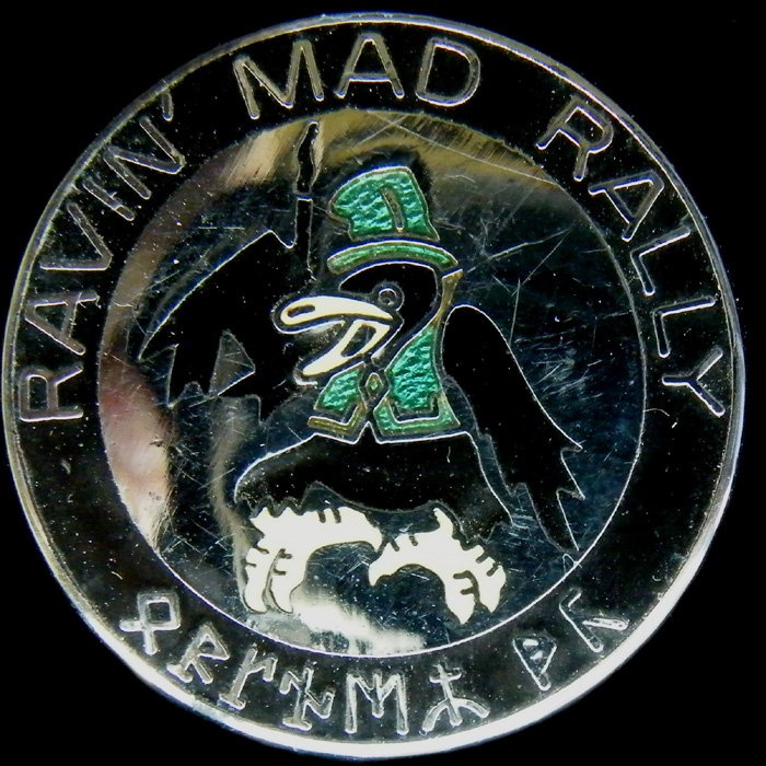 Ravin' Mad Rally pin badge