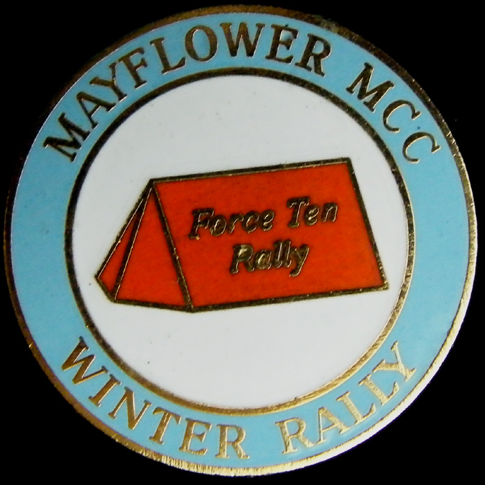 Force Ten Rally pin badge