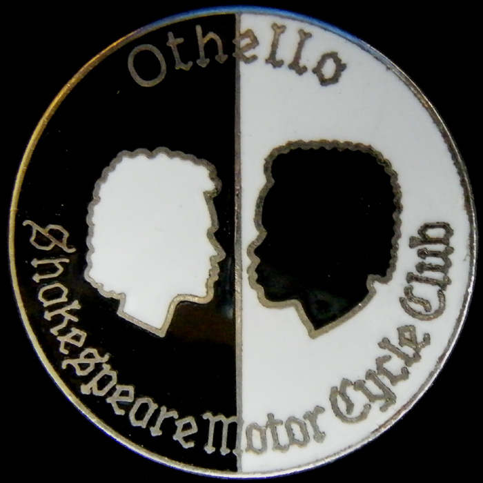 Shakespeare Motor Cycle Club Rally pin badge
