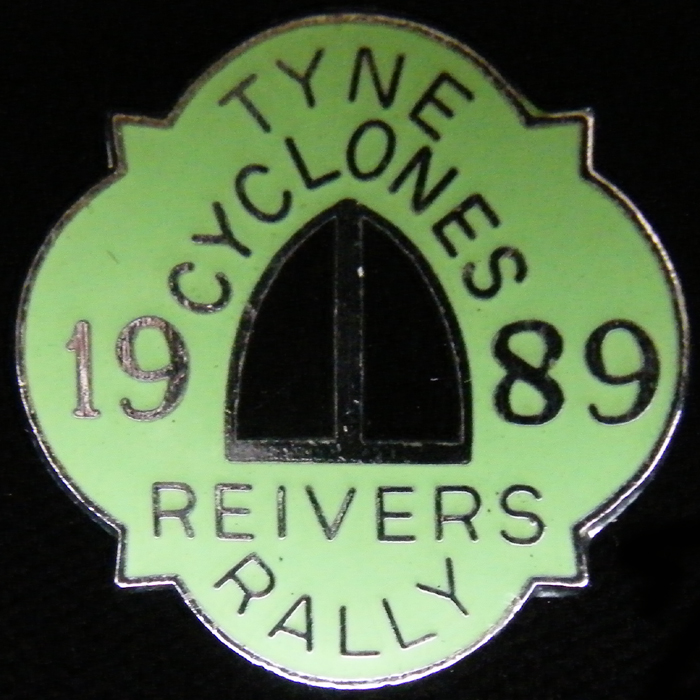 Reivers Rally pin badge