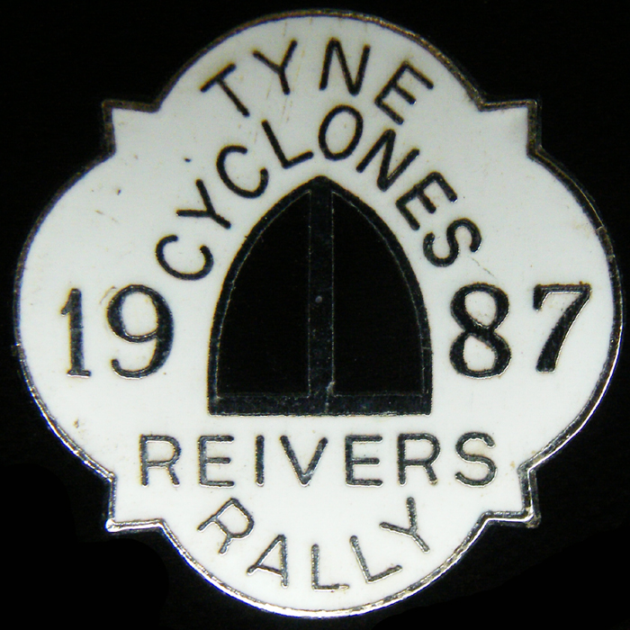 Reivers Rally pin badge