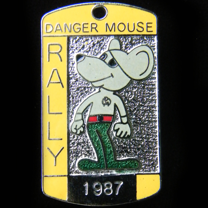 Danger Mouse Rally pin badge