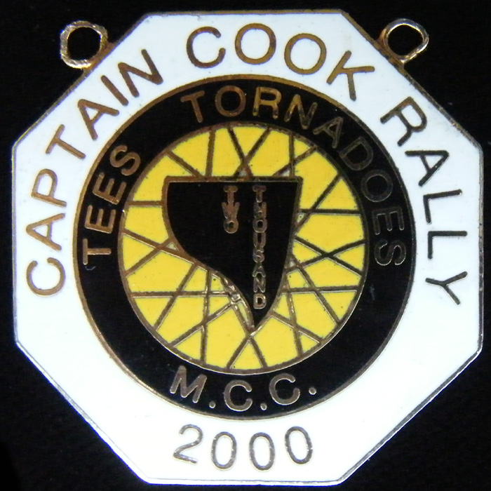Captain Cook Rally pin badge