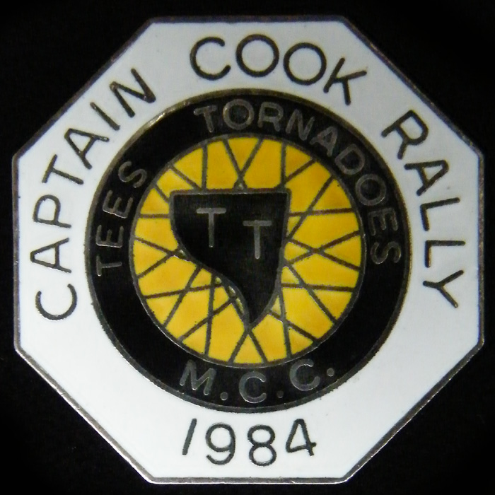 Captain Cook Rally pin badge