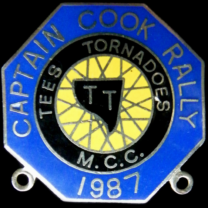 Captain Cook Rally pin badge