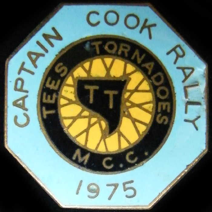 Captain Cook Rally pin badge