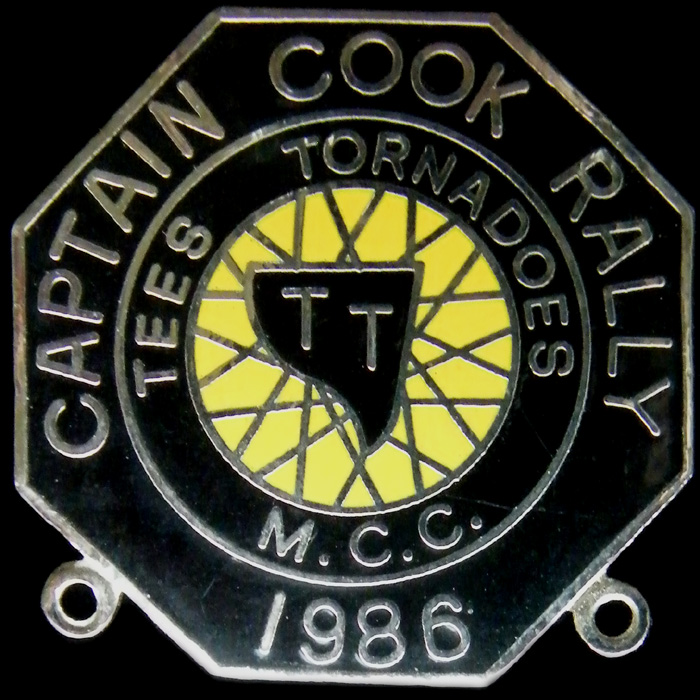 Captain Cook Rally pin badge