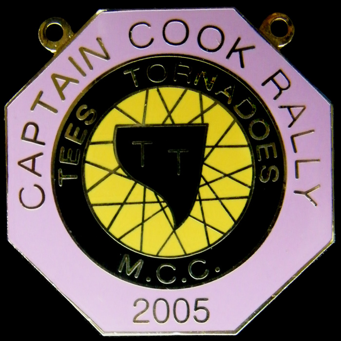Captain Cook Rally pin badge