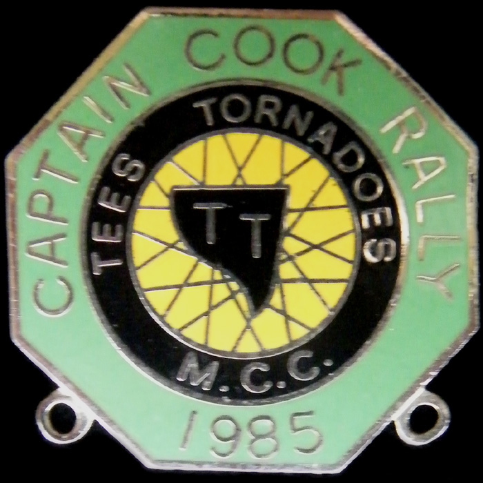 Captain Cook Rally pin badge