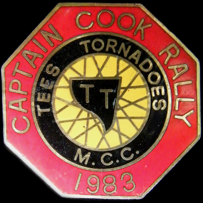 Captain Cook Rally pin badge