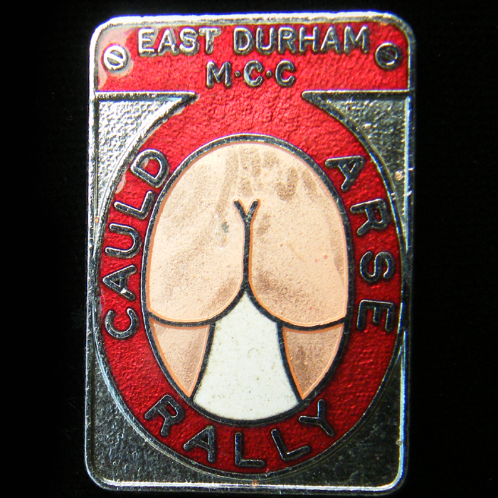 Cauld Arse Rally pin badge