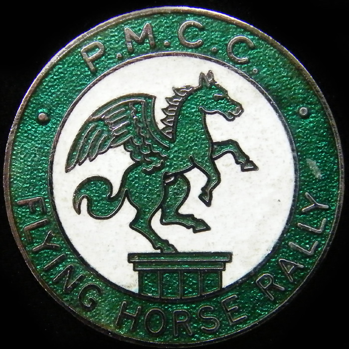 Flying Horse Rally pin badge