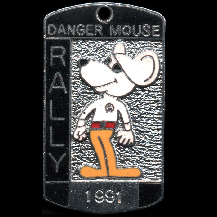 Danger Mouse Rally pin badge