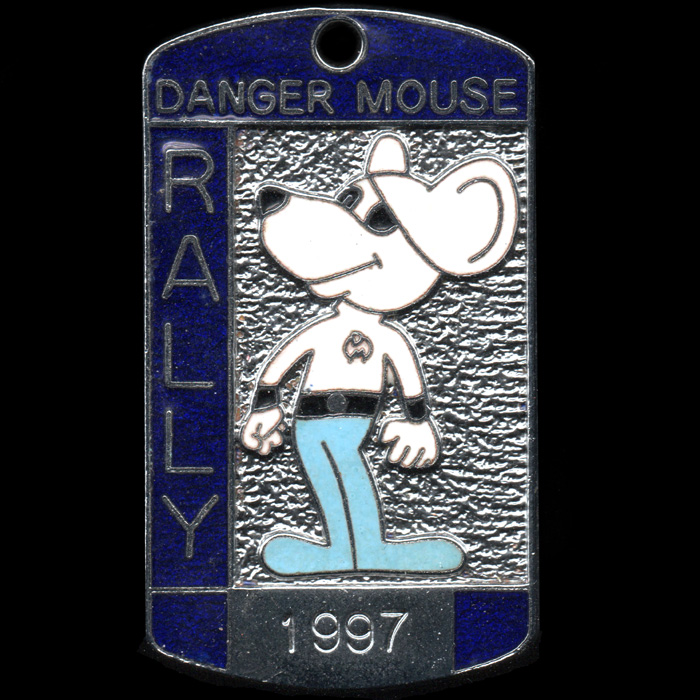 Danger Mouse Rally pin badge