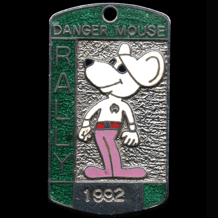 Danger Mouse Rally pin badge